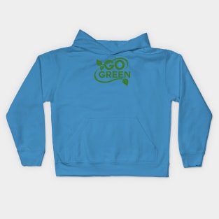 go green Kids Hoodie